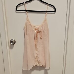 Light Pink Lace Chemise w Satin Bow